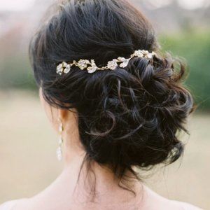 Lindsay Marie Romantique Crystal & Pearl Hair Vine
